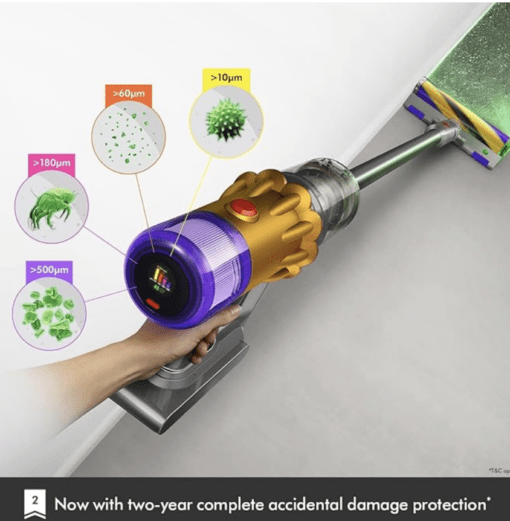 Dyson V12 Detect Slim Total Clean Cord-Free Vacuum Cleaner,Yellow,0.35 Liter,Disk - Image 2